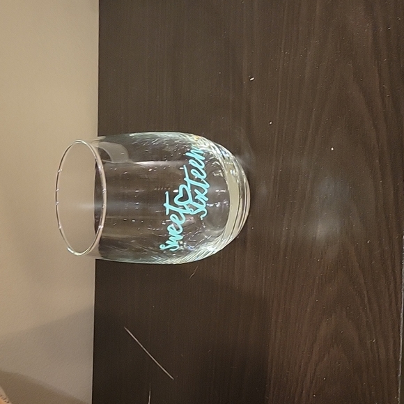 SWEET SIXTEEN  stemless wine glass - Picture 1 of 1